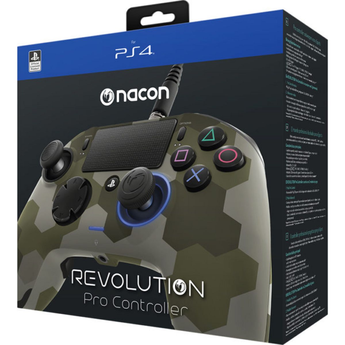 NACON Manette Revolution Pro Controller Camouflage gris PS4