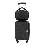 Alistair Valise Cabine 50 cm et Vanity XS Alistair - Collection Iron - 4 roues - ABS ultra résistant. Coloris disponibles : Gris, Violet, Bleu, Beige, Noir