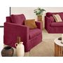 Voir la diapositive 4 : LISA DESIGN Serena - housse en velours texturé pour fauteuil