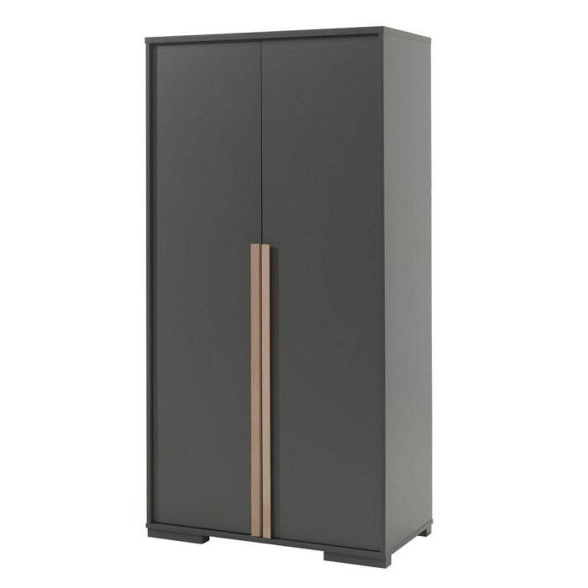 Paris Prix Pack - Lit Enfant, Chevet & Armoire  London  Gris Anthracite
