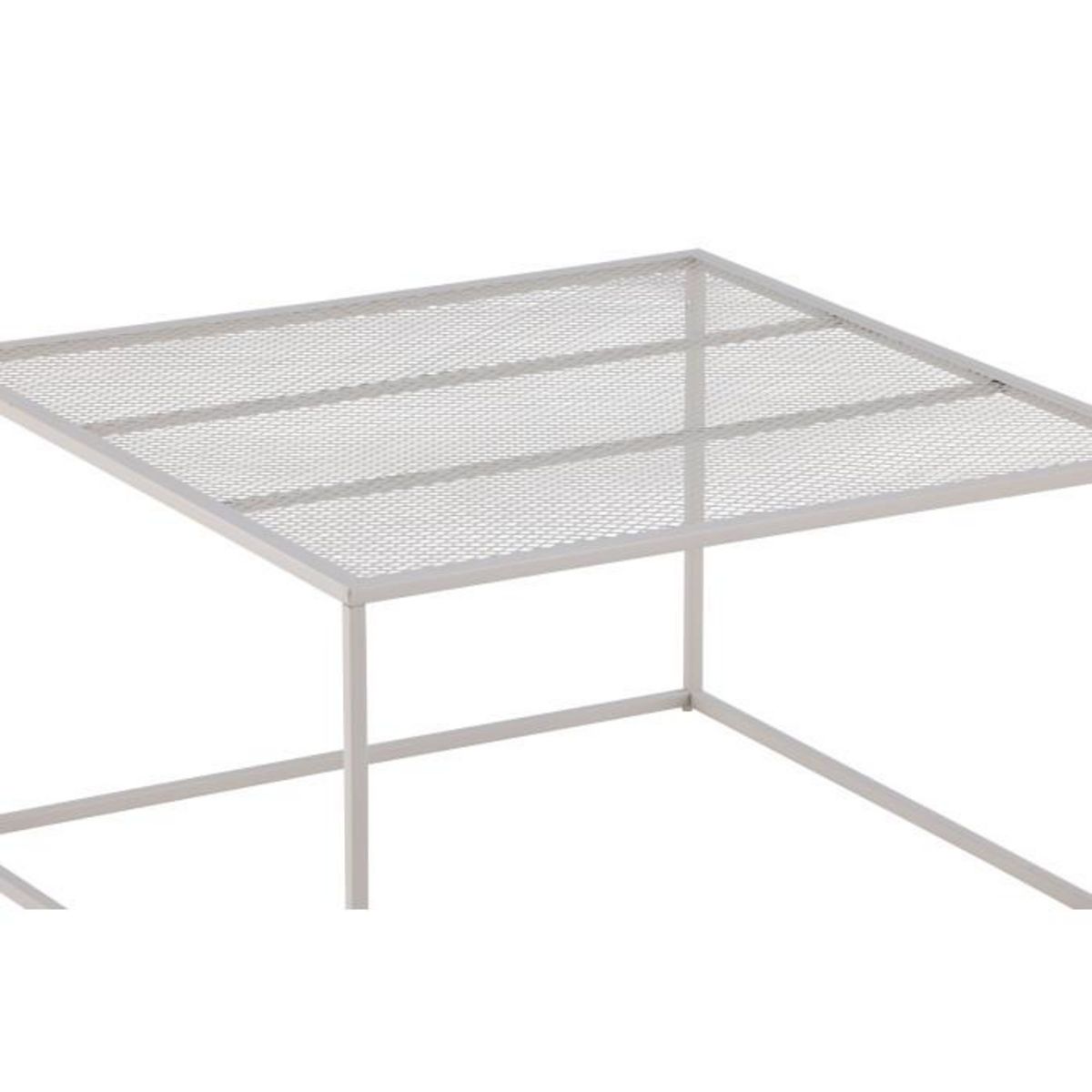 Paris Prix Table Basse en Métal  Netz  80cm Beige