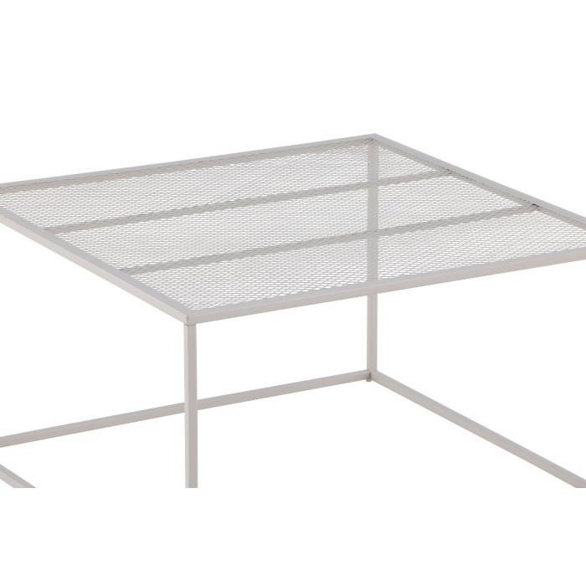 Paris Prix Table Basse en Métal  Netz  80cm Beige
