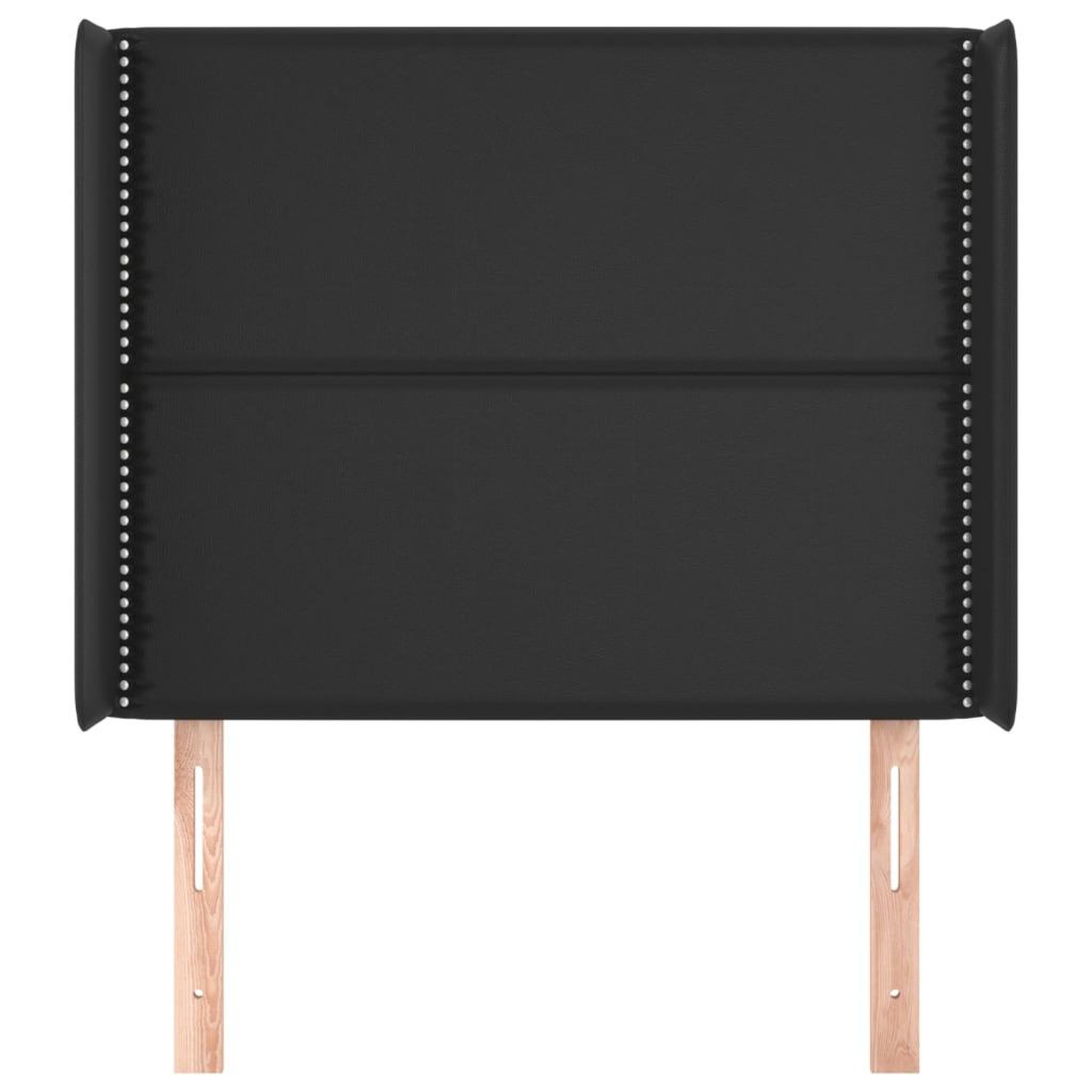 Voir la diapositive 3 : VIDAXL Tete de lit avec oreilles Noir 83x16x118/128 cm Similicuir