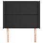 Voir la diapositive 3 : VIDAXL Tete de lit avec oreilles Noir 83x16x118/128 cm Similicuir