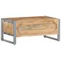 Voir la diapositive 4 : VIDAXL Table basse 95x50x40 cm Bois de manguier brut