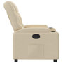 Voir la diapositive 4 : VIDAXL Fauteuil inclinable Creme Tissu