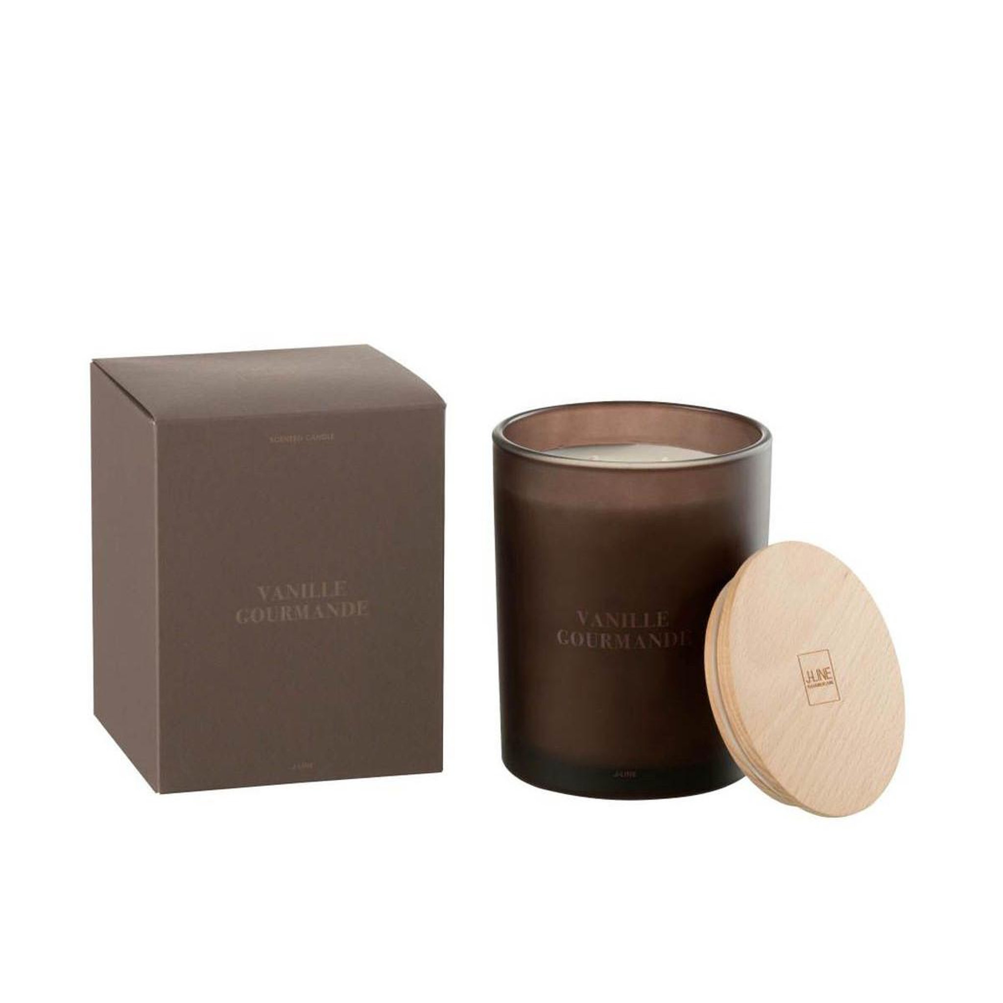 Voir la diapositive 3 : J-LINE Bougie parfumée  accords essentiels  14cm vanille gourmande