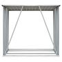 Voir la diapositive 4 : VIDAXL Abri de stockage de bois Acier galvanise 163x83x154 cm Gris