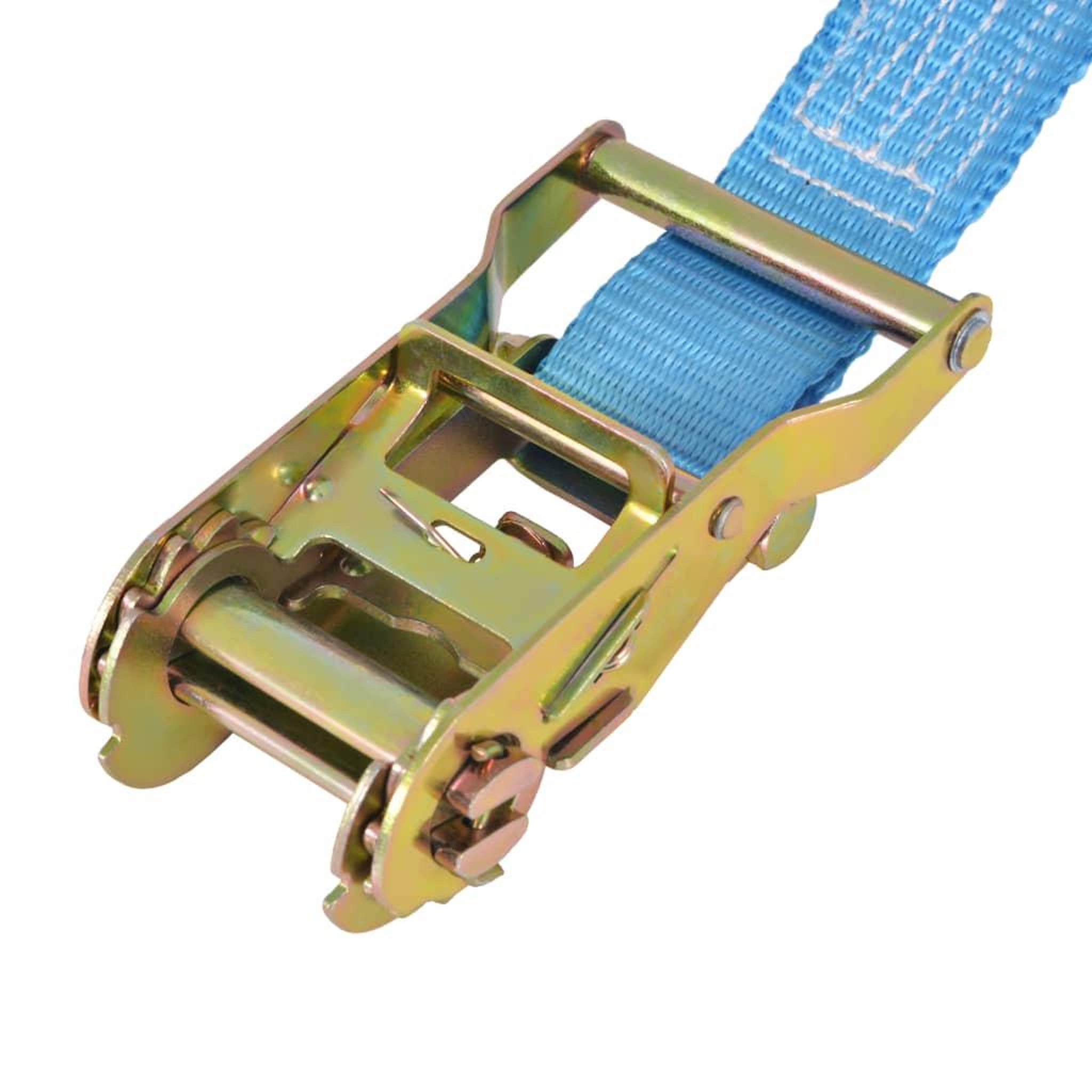 Voir la diapositive 5 : VIDAXL Sangle d'arrimage a cliquet 10 pcs 2 tonnes 6 m x 38 mm Bleu