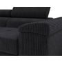 Voir la diapositive 3 : BEST MOBILIER Pablo - canapé droit 2 places avec têtières ajustables - en velours côtelé