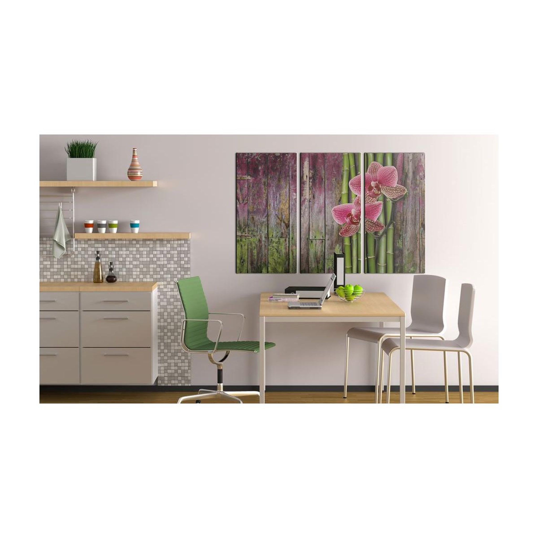 Voir la diapositive 2 : Paris Prix Tableau Imprimé  Fleur & Bambou