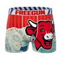 Voir la diapositive 3 : FREEGUN Lot de 3 boxers homme la Vache qui Rit