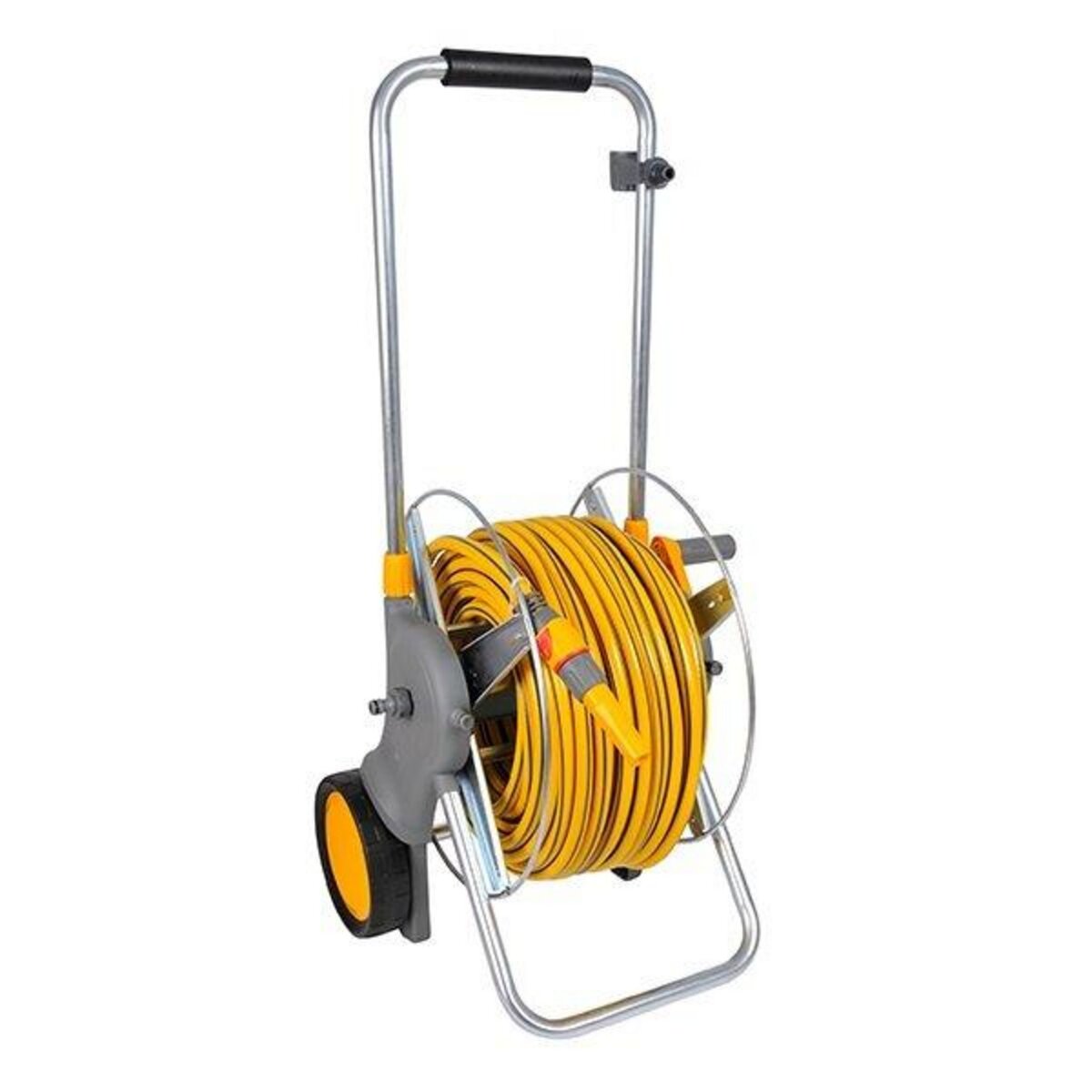 Hozelock Grand dévidoir chariot métallique pour tuyau d'arrosage robuste 30m 19mm