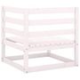 Voir la diapositive 4 : VIDAXL Canapes d'angle de jardin 2 pcs blanc bois de pin massif