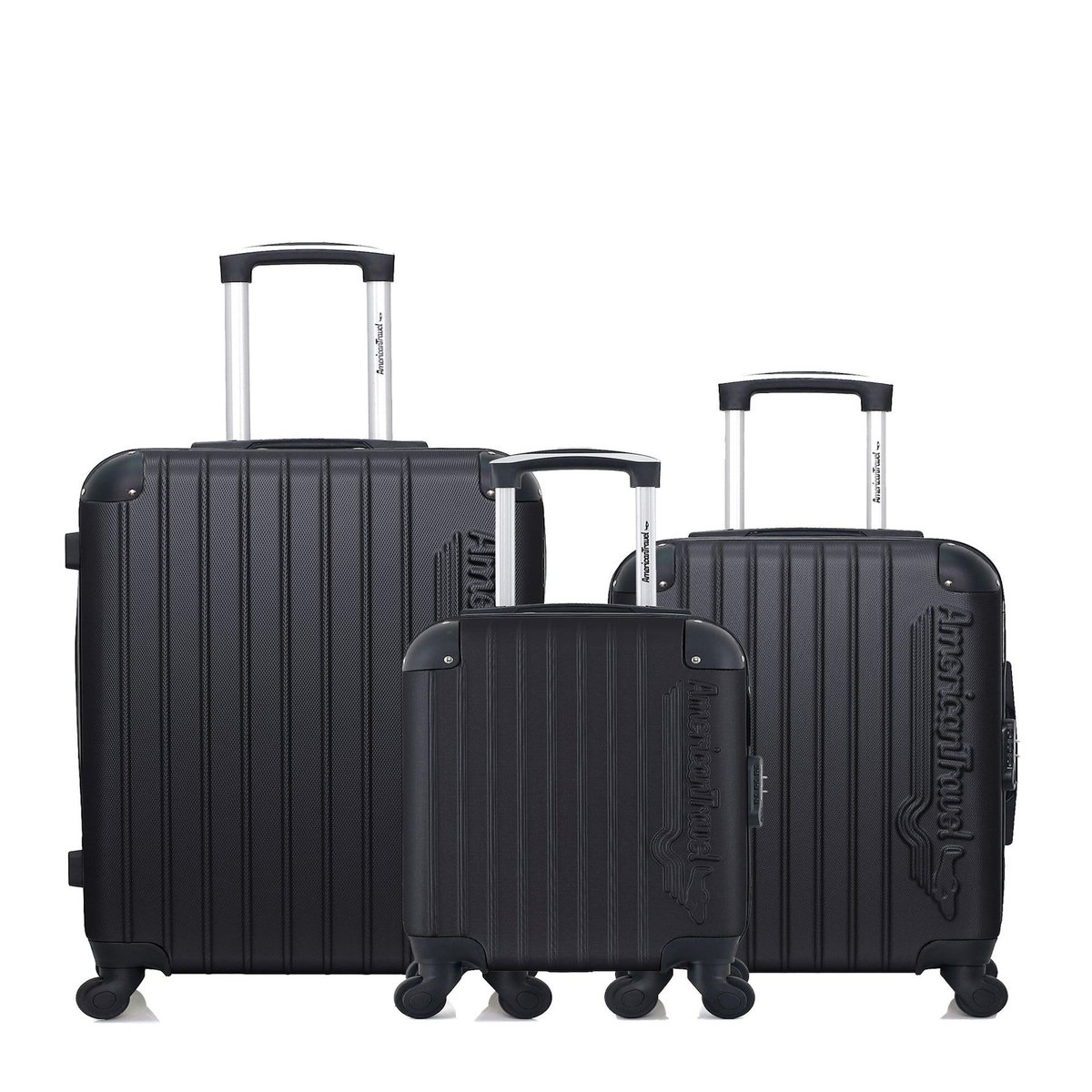 AMERICAN TRAVEL AMERICAN TRAVEL - Lot de 3 - Valise weekend, valise cabine et valise cabine XXS BUDAPEST