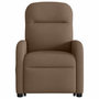 Voir la diapositive 5 : VIDAXL Fauteuil inclinable electrique marron tissu