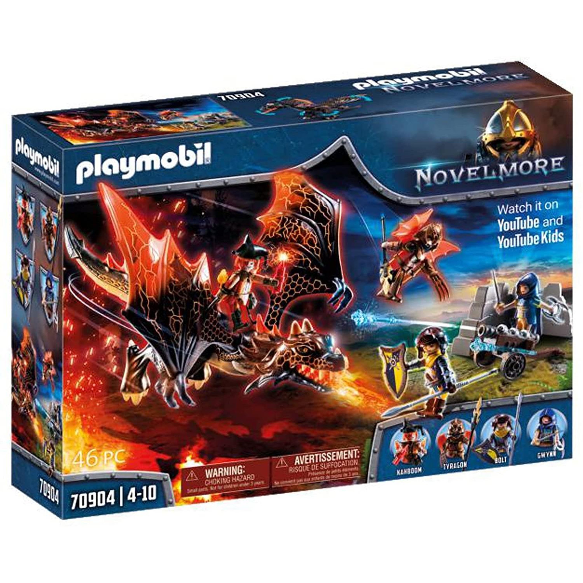 PLAYMOBIL Novelmore Chevaliers Novelmore avec Dragon de Burnham Raiders