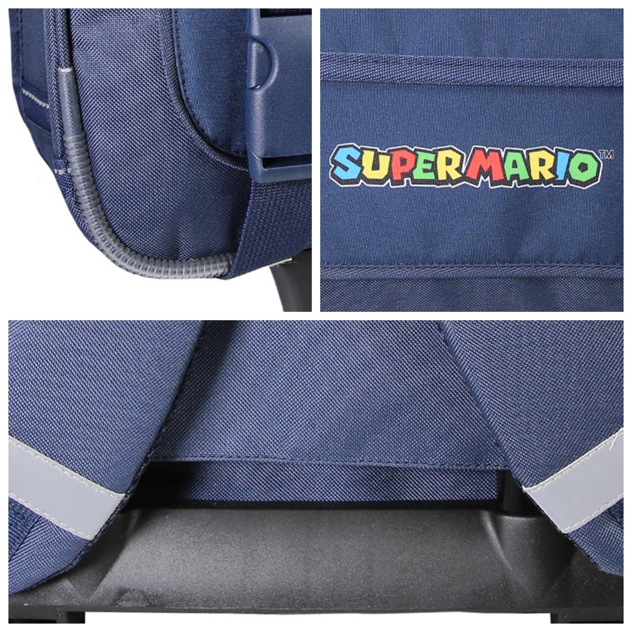Voir la diapositive 6 : Bagtrotter Cartable à roulettes Super Mario 38 cm école primaire – bagtrotter