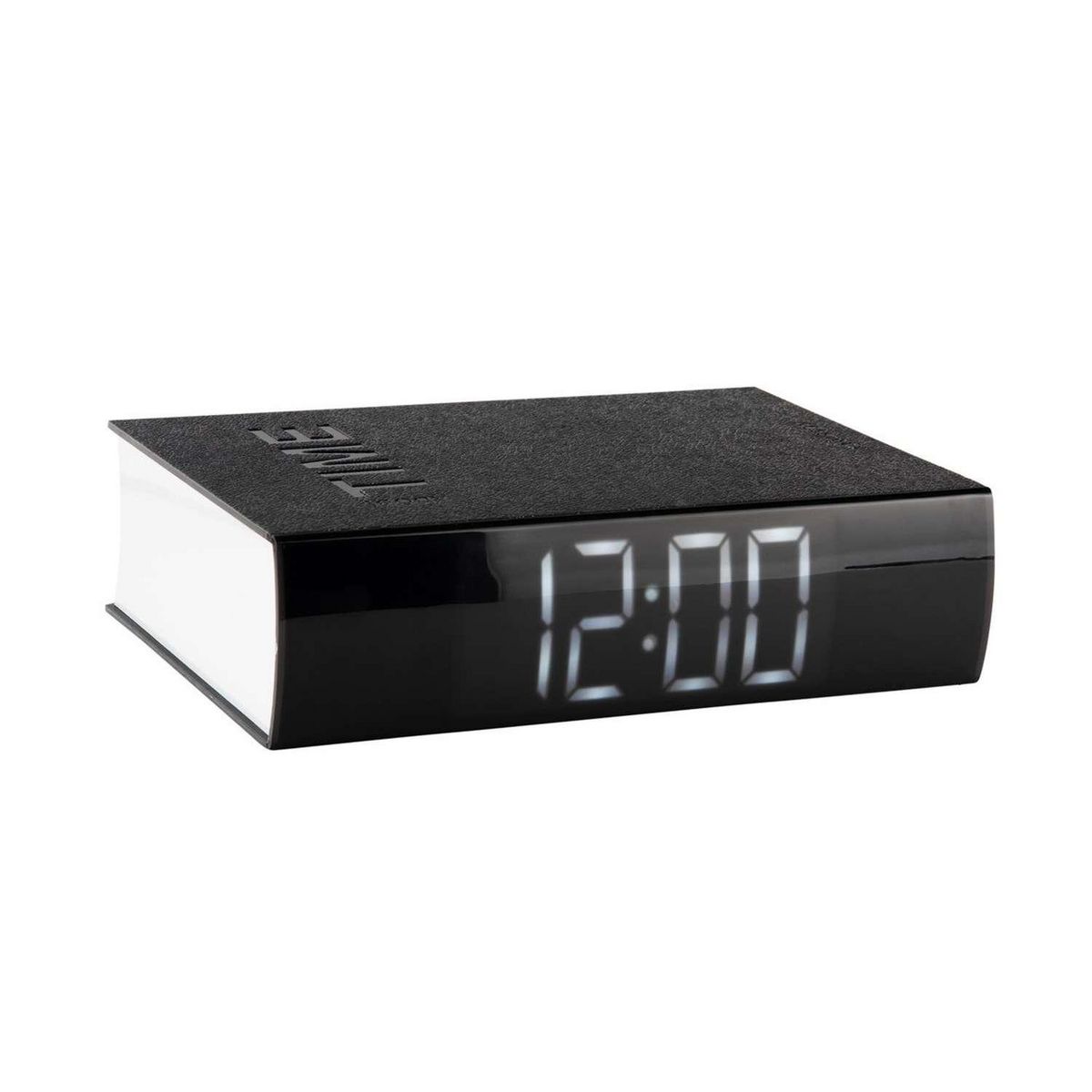 Karlsson Réveil imitation livre - Noir