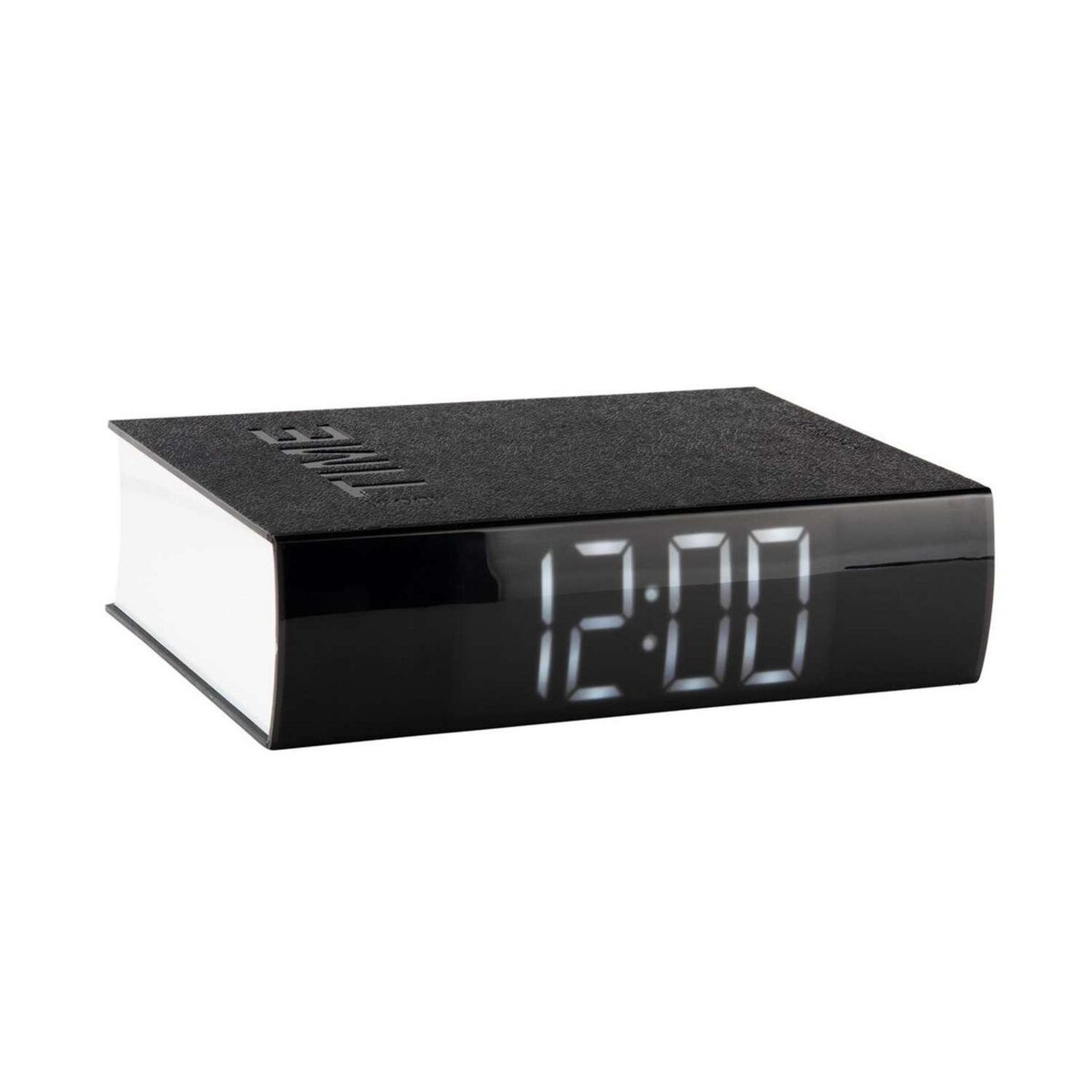 Karlsson Réveil imitation livre - Noir