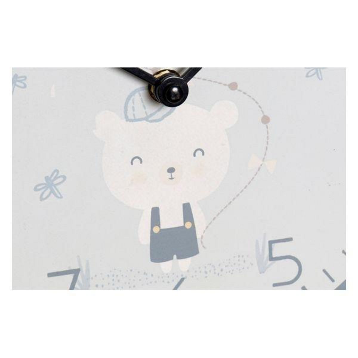 AAAAA Horloge Murale DKD Home Decor Bleu Rose Bois Métal Plastique Bois MDF Enfant Oiseau 24 x 3 x 24 cm (2 Unités)