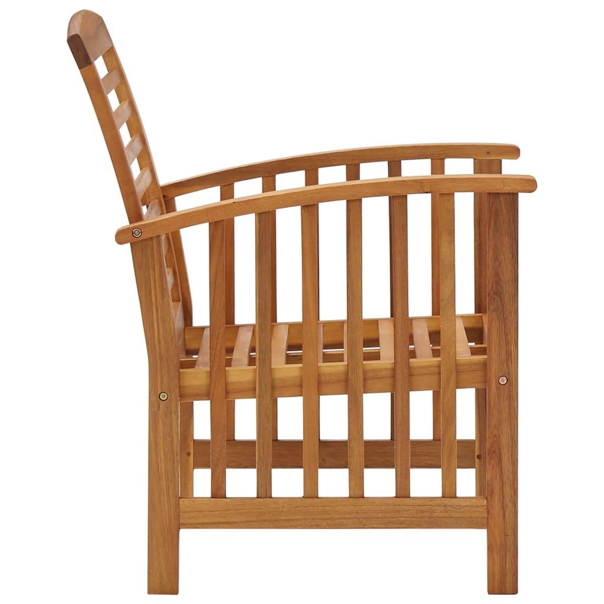 Voir la diapositive 5 : VIDAXL Salon de jardin 5 pcs Bois d'acacia solide