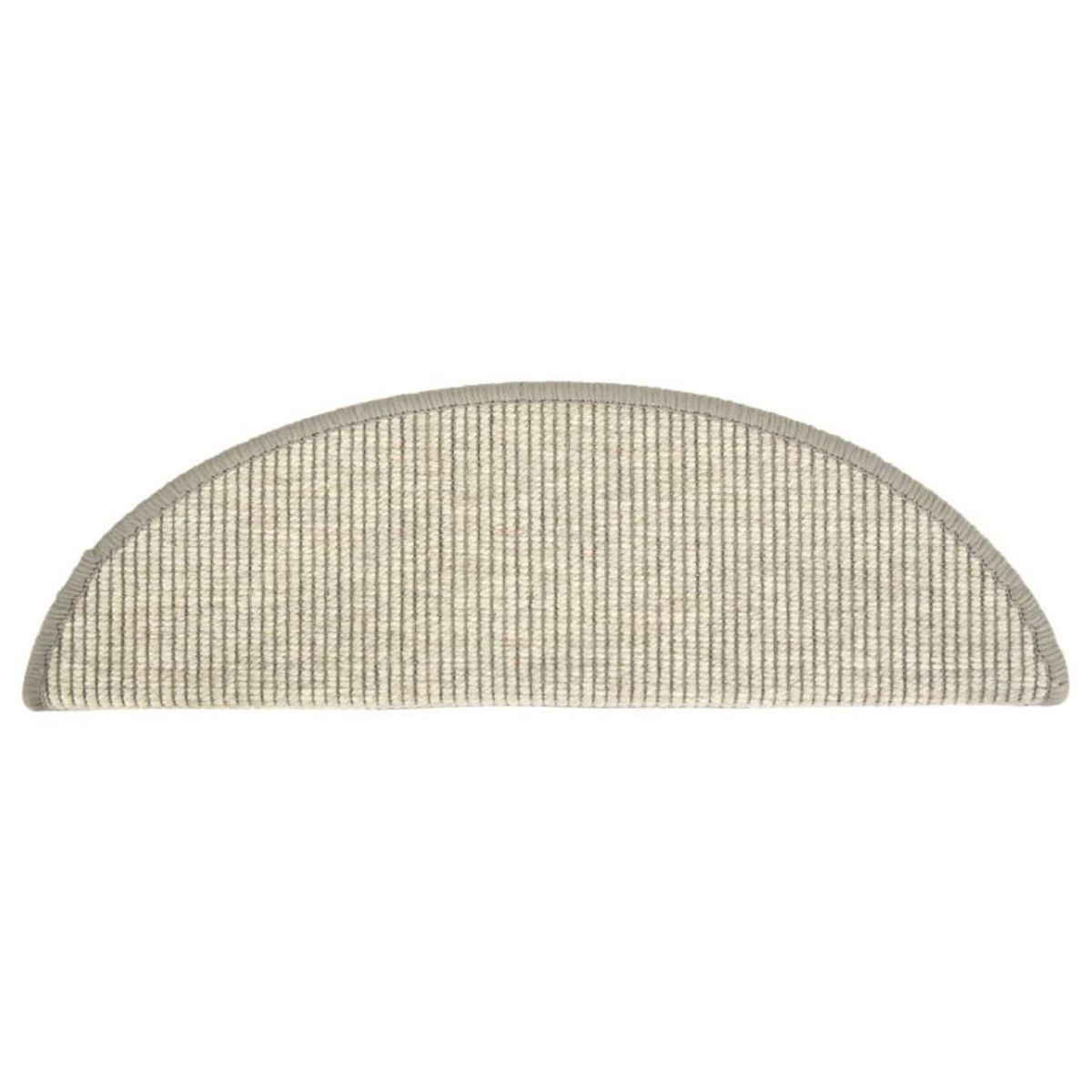 VIDAXL Tapis d'escalier autocollants 15 pcs 56x17x3 cm Argente