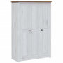 Voir la diapositive 2 : VIDAXL Garde-robe 3 portes Blanc 118x50x171,5cm Pin Assortiment Panama