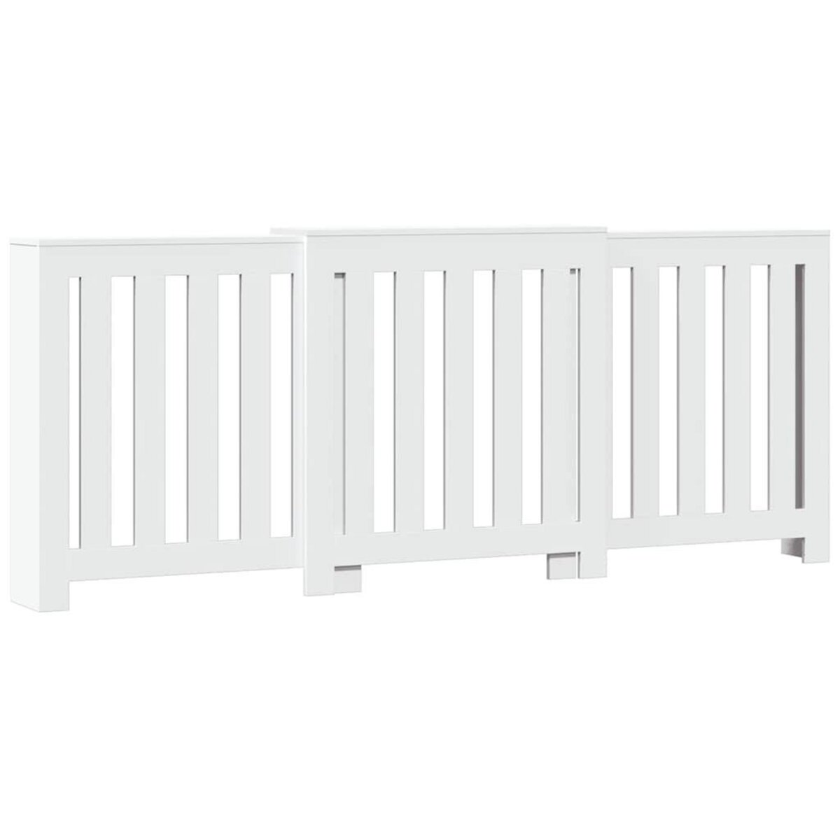 VIDAXL Cache-radiateur blanc 205x21,5x83,5 cm bois d'ingenierie