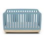 Voir la diapositive 2 : Lit bébé évolutif 70x140 cm bleu LINIA 