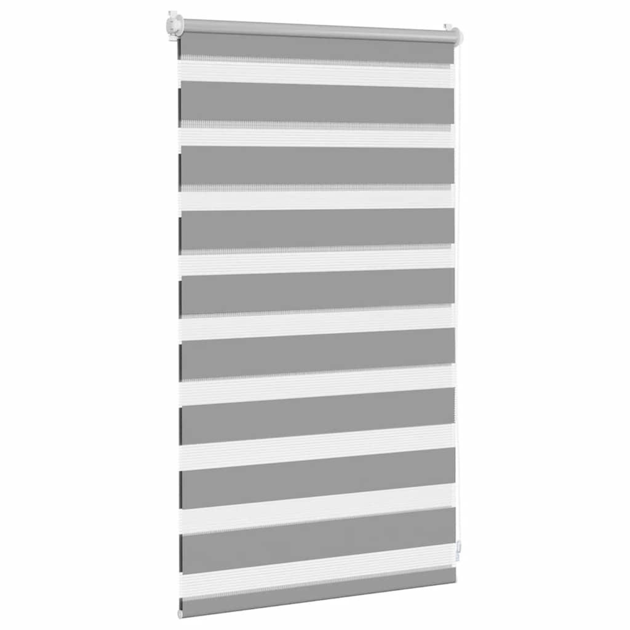 Voir la diapositive 3 : VIDAXL Store venitien zebre 50,9 x 100 cm, largeur du tissu 46,7 cm, gris