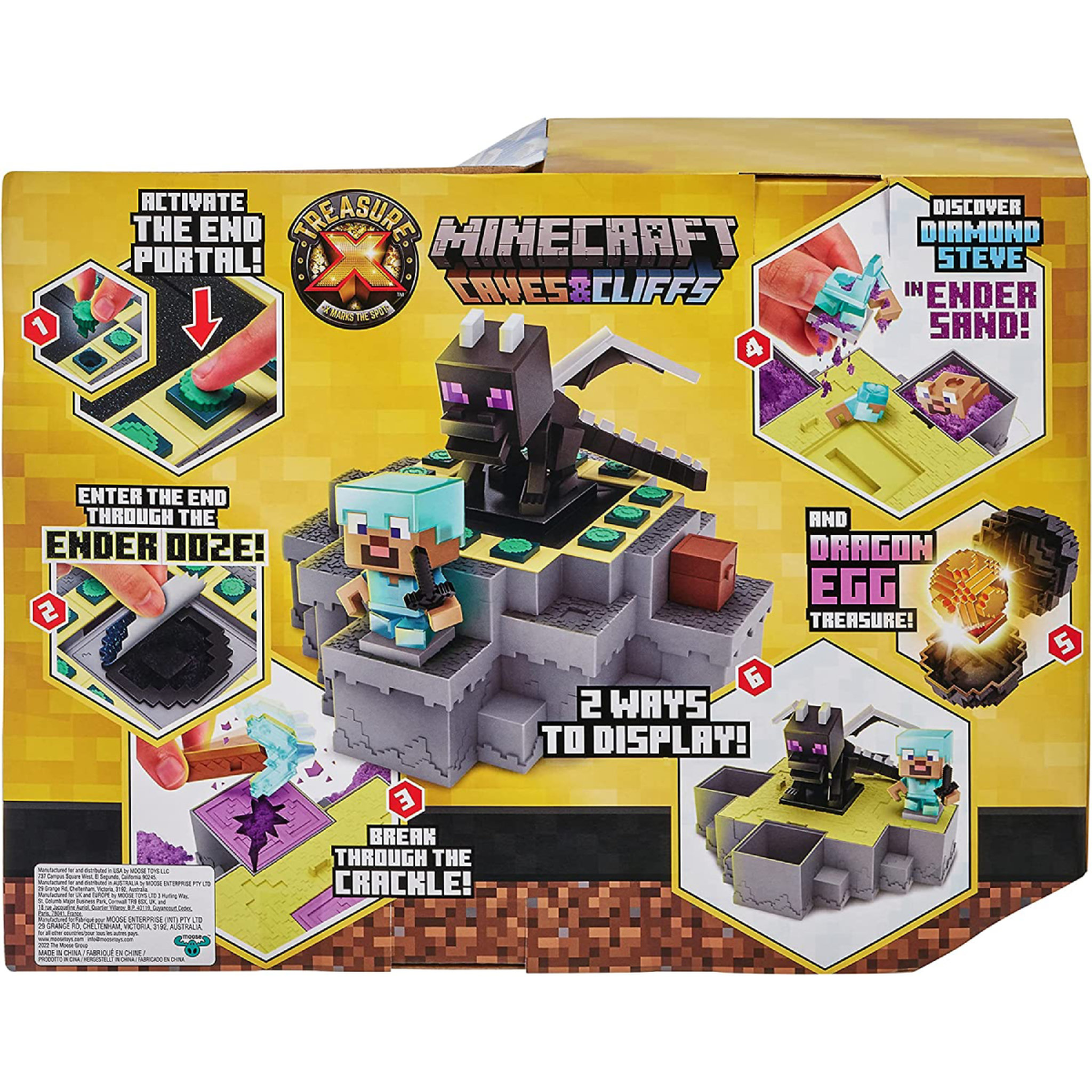 Voir la diapositive 5 : MOOSE TOYS Set de combat Trésor X Minecraft Ender Dragon