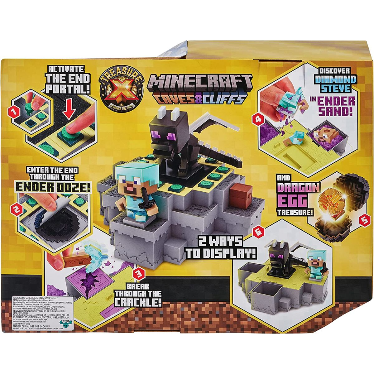 MOOSE TOYS Set de combat Trésor X Minecraft Ender Dragon