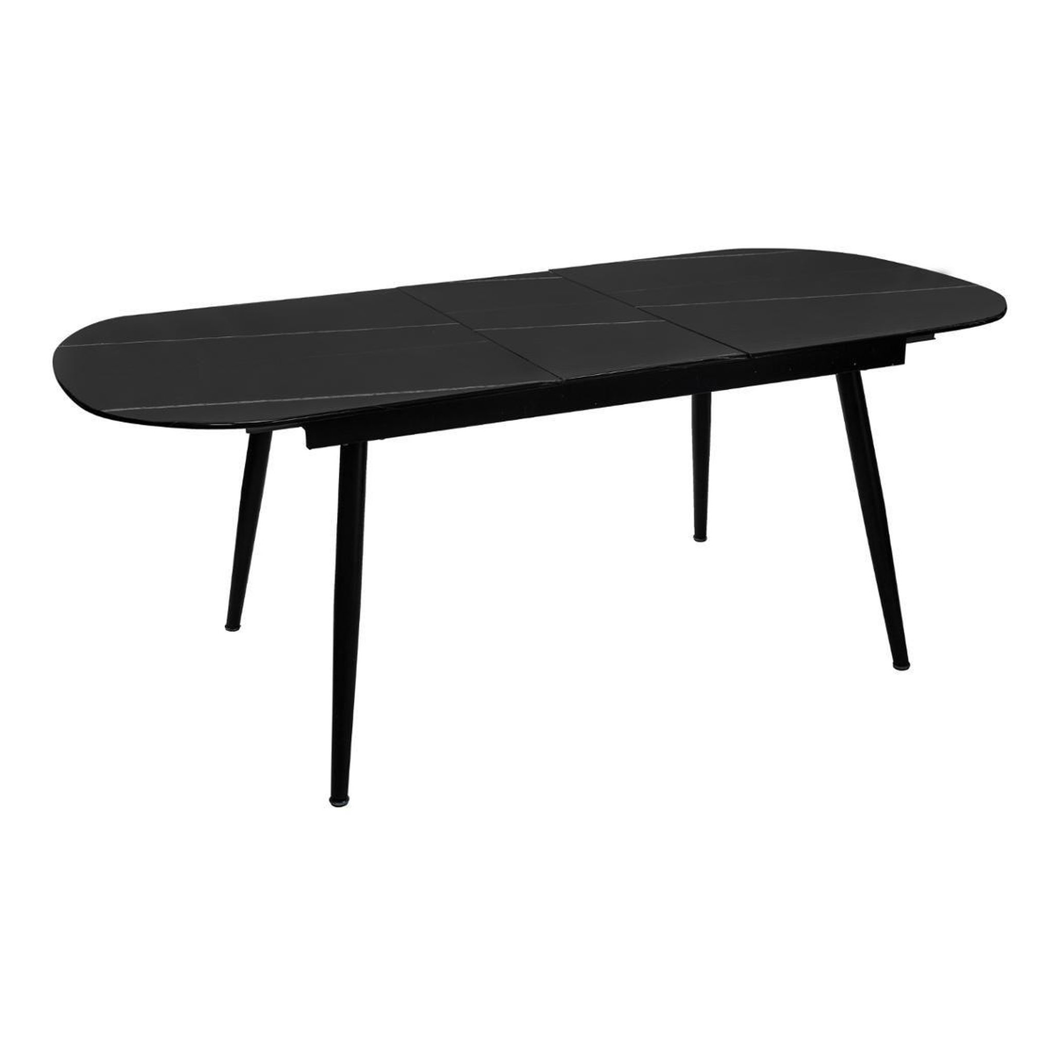 Voir la diapositive 1 : ATMOSPHERA Table de repas extensible  mapu  160-200cm noir