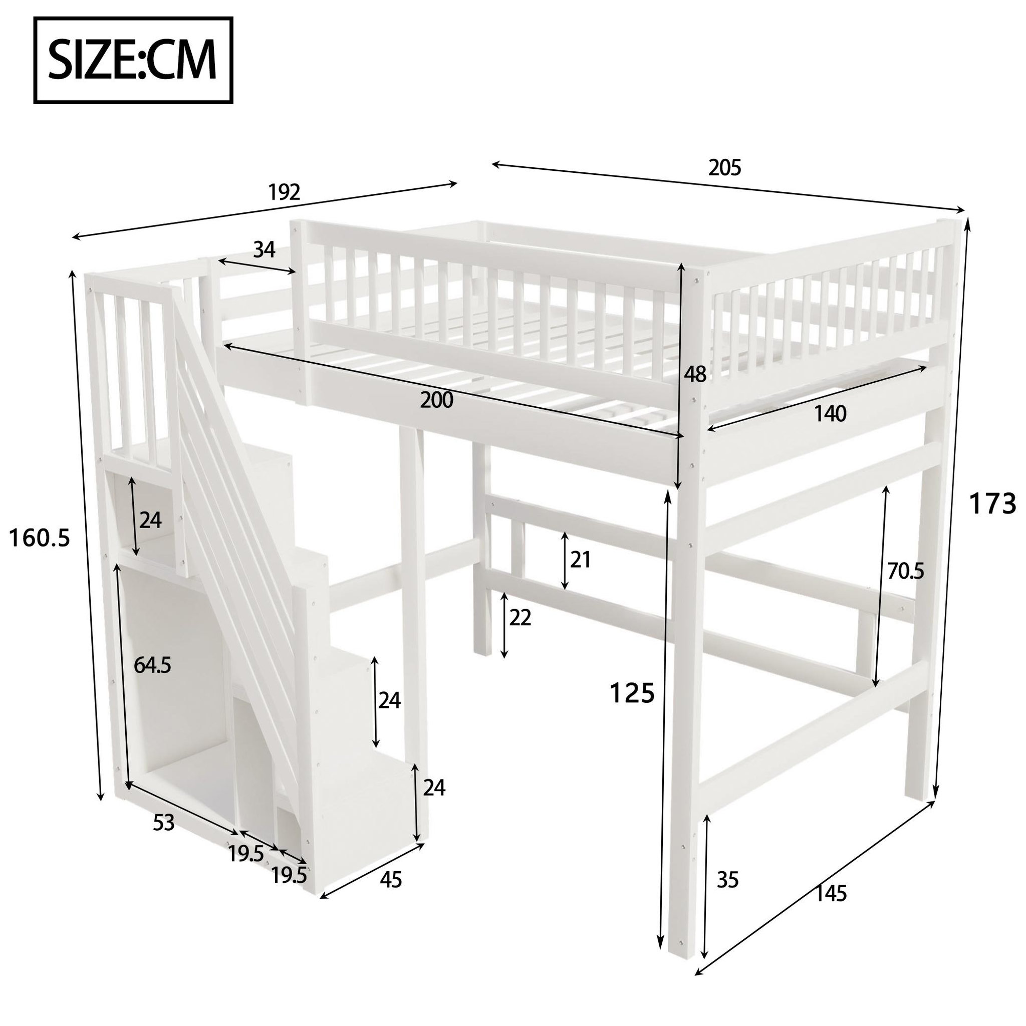 Voir la diapositive 3 : MERAX Lit mezzanine enfant