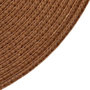 Voir la diapositive 2 : SECRET DE GOURMET Set de Table Rond  Tressé  38cm Camel Foncé
