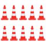 Voir la diapositive 3 : VIDAXL Ensemble de cones avec 10 m de chaîne Rouge et blanc