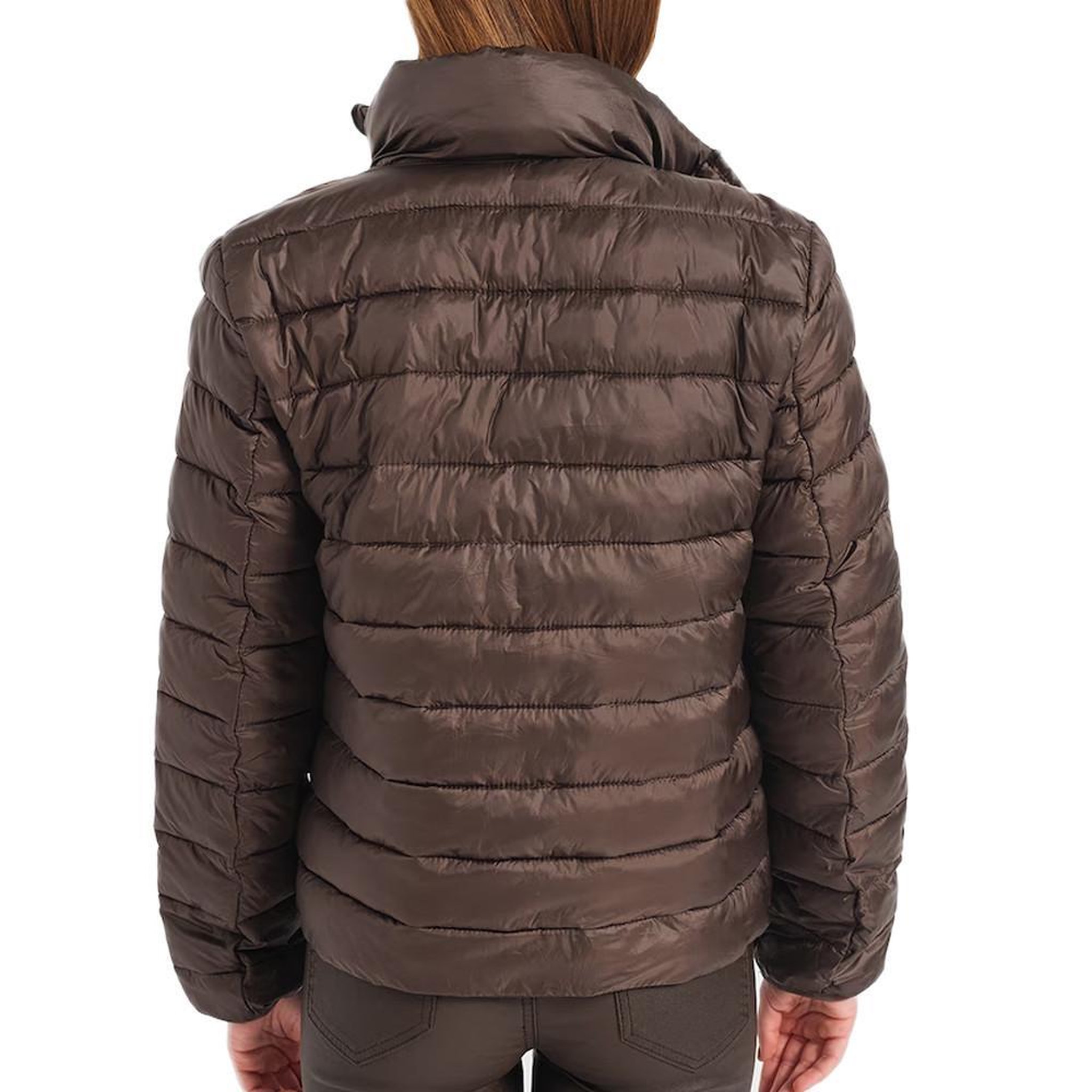 Voir la diapositive 2 : JACQUELINE DE YONG Doudoune Marron Femme JDY Mindy