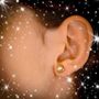 Voir la diapositive 2 : L'ATELIER D'AZUR Boucles d'Oreilles Or Jaune et Perle - Motif Noeud