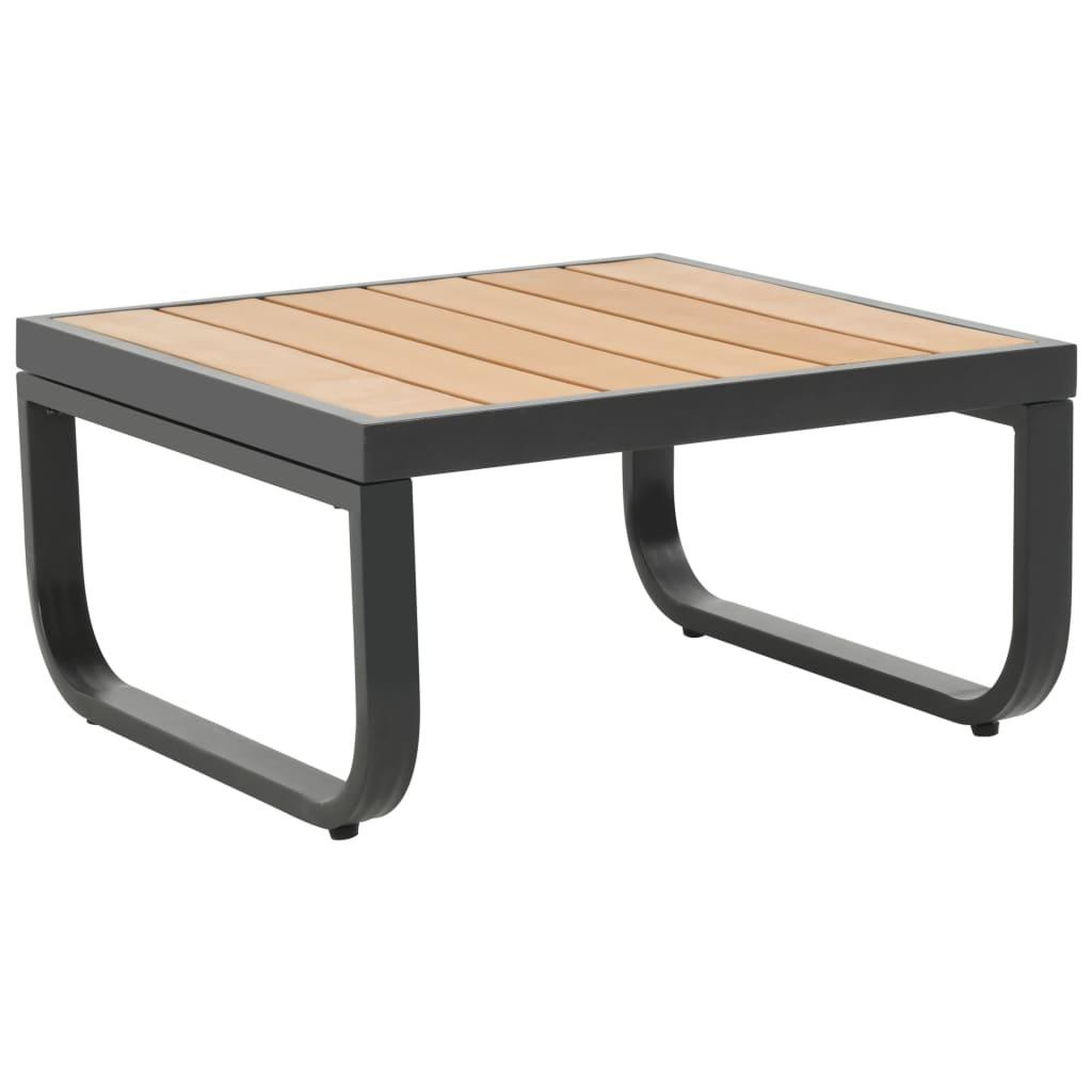 Voir la diapositive 5 : VIDAXL Canape d'angle de jardin a 2 places avec coussins Aluminium WPC