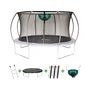 Voir la diapositive 1 : Habitat et Jardin Trampoline avec filet intérieur  jumper  - Ø 4,25 m - Gris