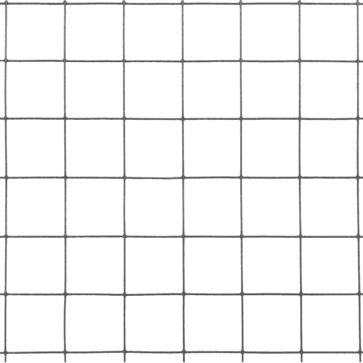 VIDAXL Grillage acier avec revetement en PVC 10x1 m gris