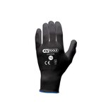 Ks Tools Boîte de 12 paires de gants KS TOOLS - Microfibres - Noir - Taille XL - 310.0330