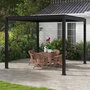 Voir la diapositive 2 : OUTSUNNY Pergola 3 x 3 m bioclimatique style contemporain alu noir
