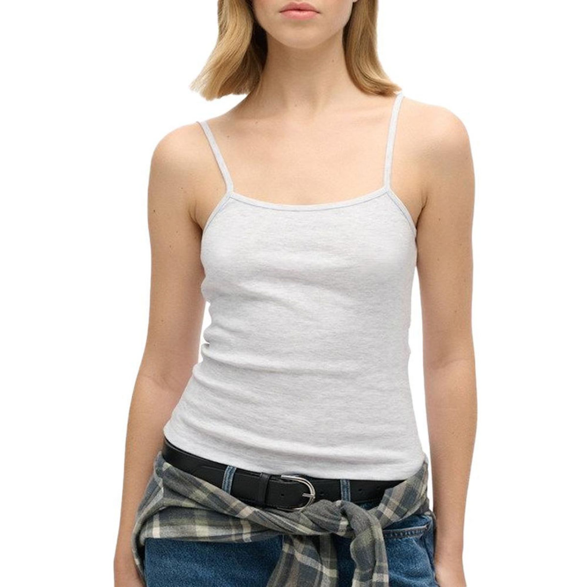 SUPERDRY Débardeur Gris Femme Superdry Fine