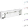 Voir la diapositive 1 : Habitat et Jardin Meuble TV LED laqué  Tina  - 187.5 x 34 x 38 cm - Blanc