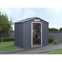 Voir la diapositive 2 : Habitat et Jardin Abri de jardin métal  Vegas II  - 5,29 m2 - Gris