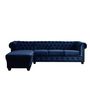 Voir la diapositive 5 : LISA DESIGN William - canapé chesterfield d'angle gauche - 4 places - en velours