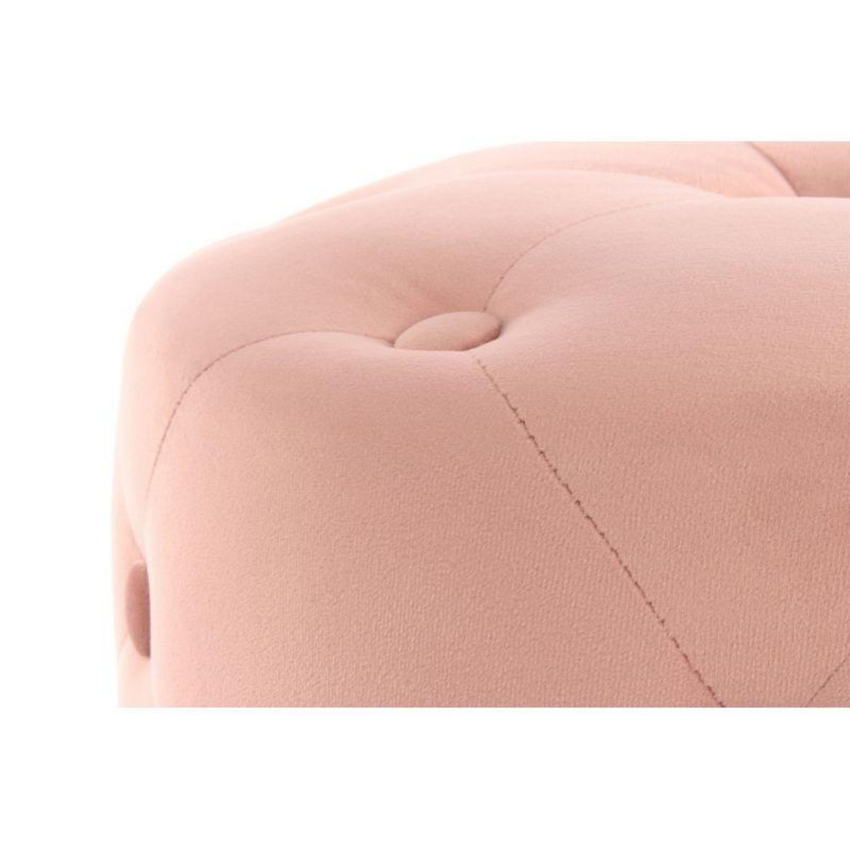 Paris Prix Pouf Rond Design  Piano  40cm Rose