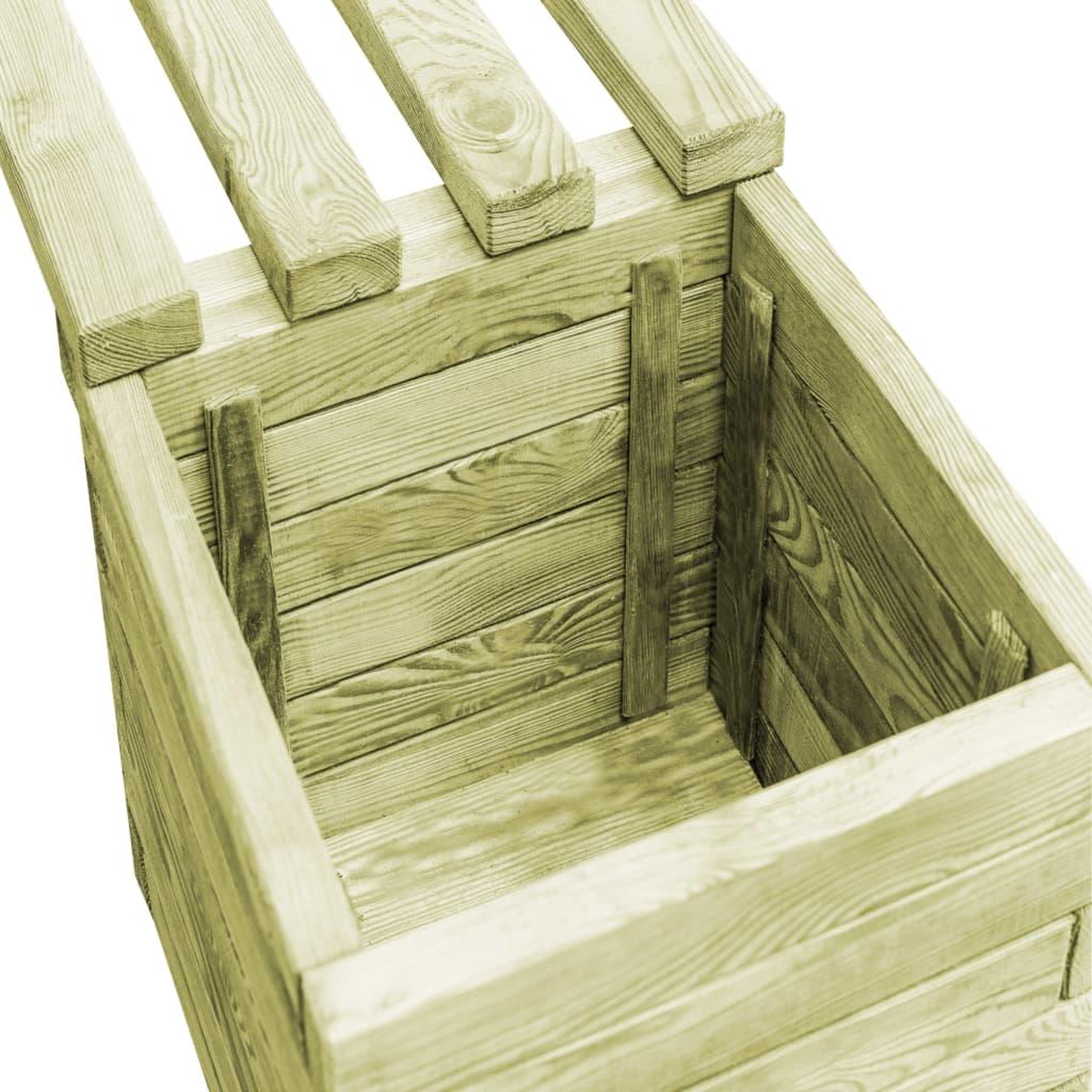 Voir la diapositive 4 : VIDAXL Banc de jardin a jardinieres Bois de pin impregne